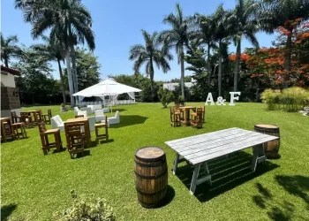 Jardin abierto de dia